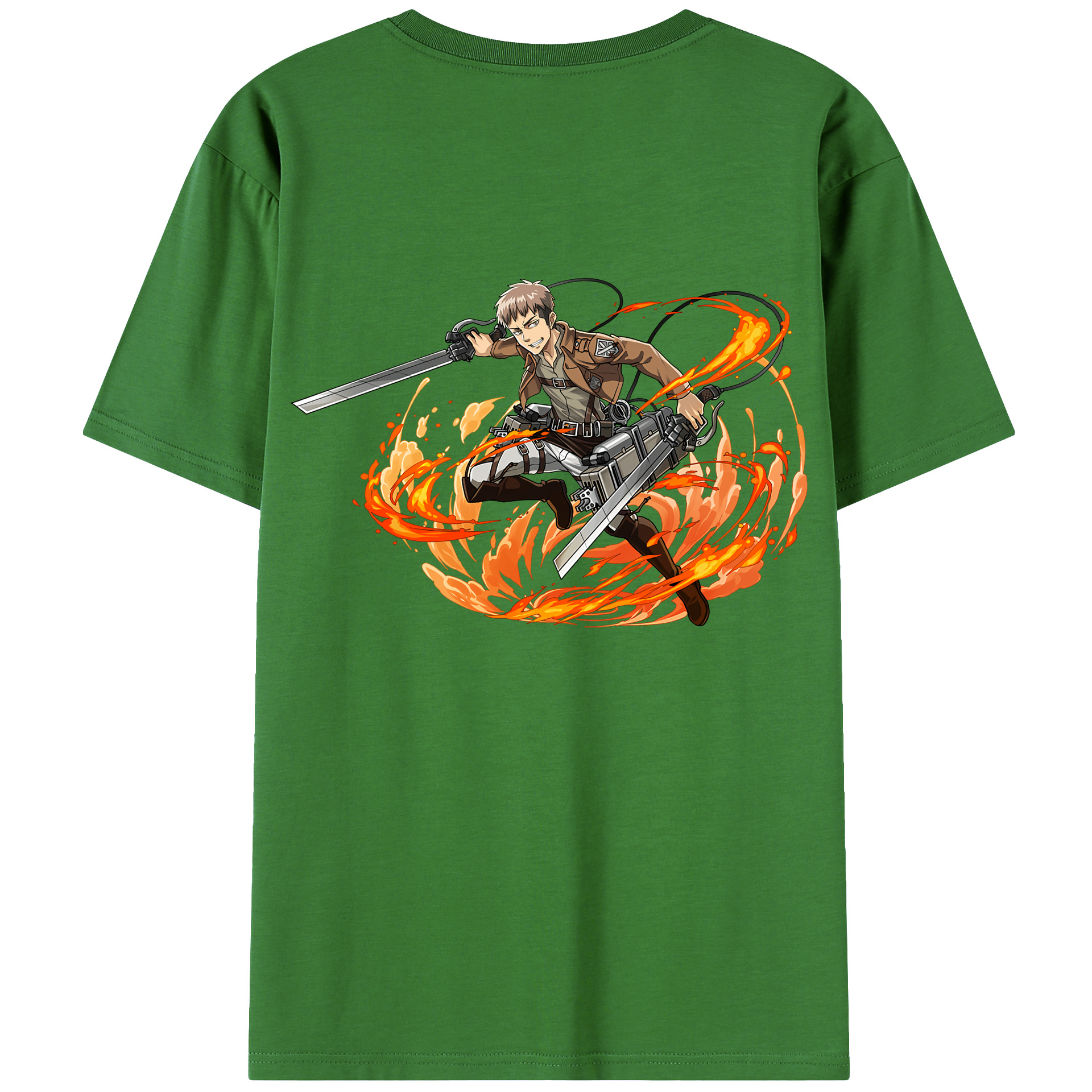（画像用） 進撃の巨人 ジャン・キルシュタイン Attack on Titan Jean Kirstein レディース半袖Tシャツ(バックプリント)